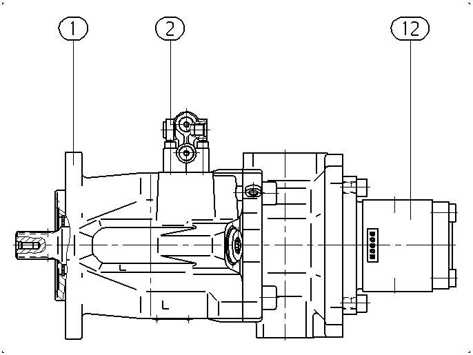 A A10V O 60 DFR1/52L-VWC62H00 -S1892 — Zeichnung
