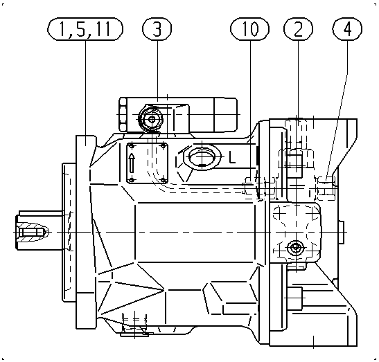 A AA10VSO 71 DFLR/31L-PKC92N00 -SO 52 — Zeichnung