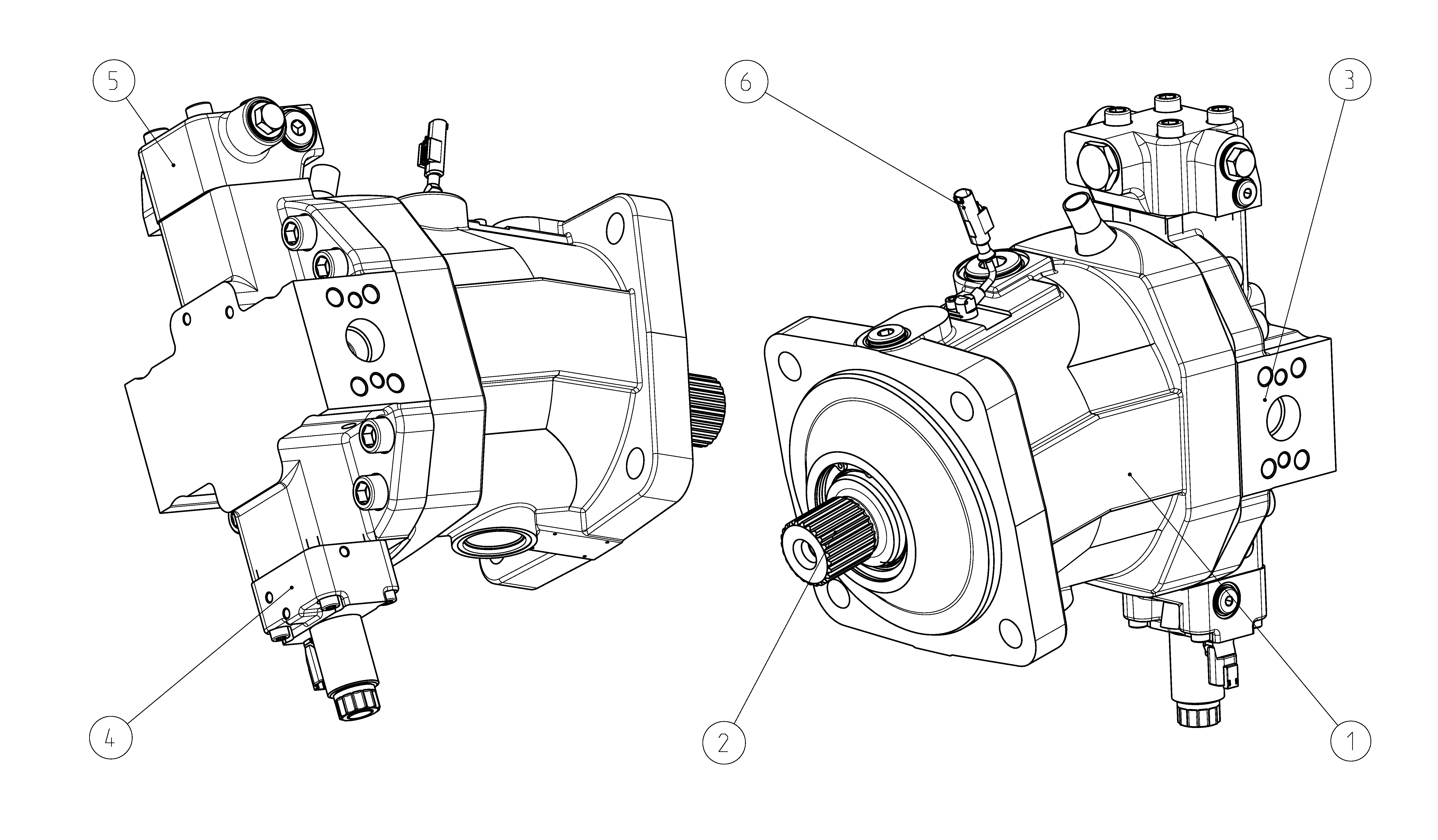 A6VM215EP100P000A/71MWV0S4A22GV-S — Zeichnung