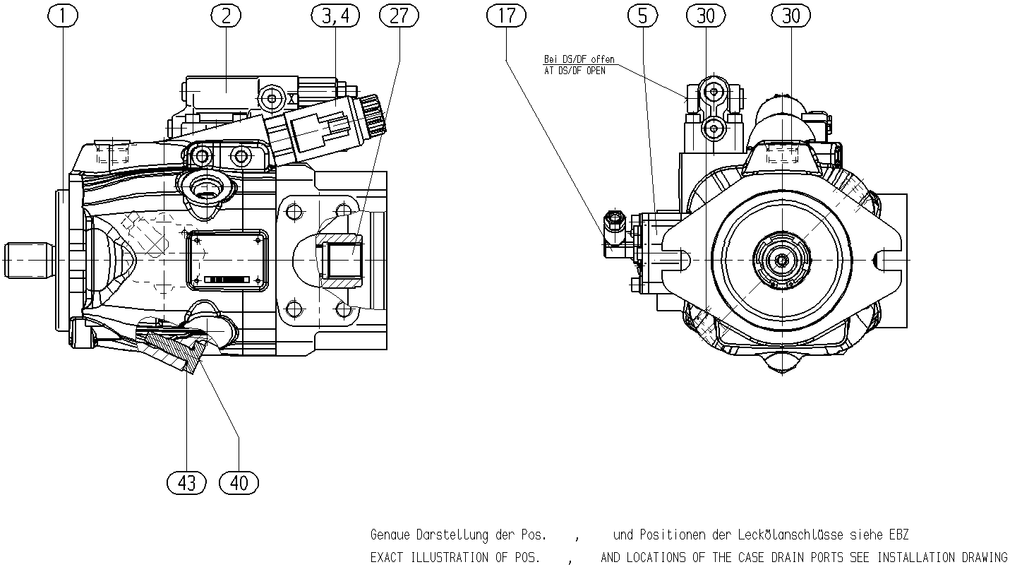 AXIAL-PISTON PUMP — Zeichnung