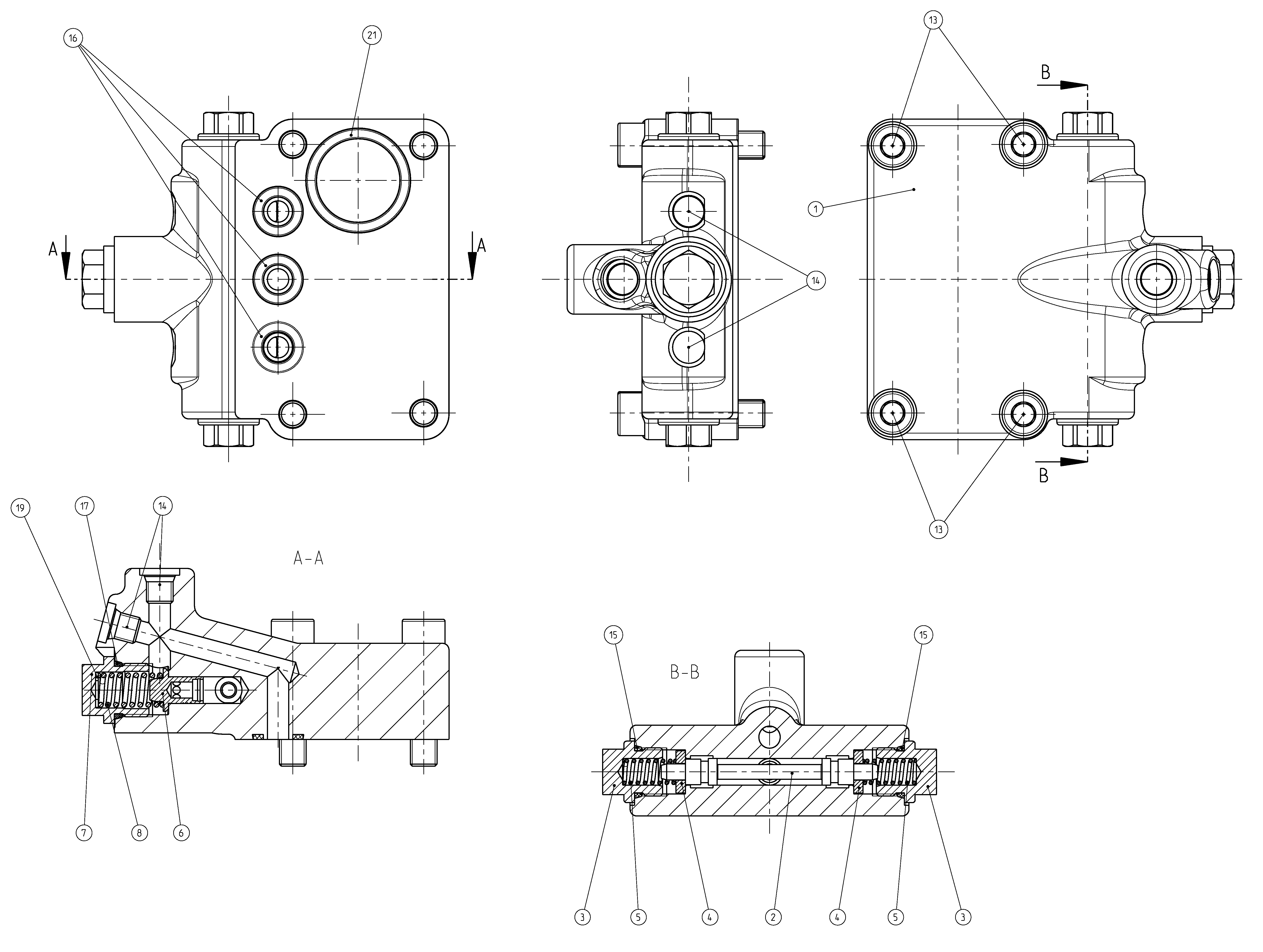 FLUSH/BOOST PRESSURE VALVE — Zeichnung