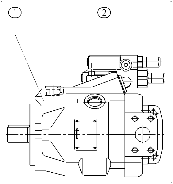 A A10V O 45 DFR /52L-PKC62N00 — Zeichnung