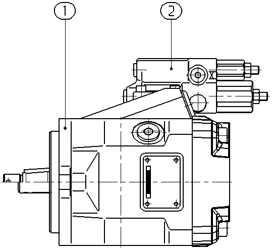 A A10VNO 45 DRS /52L-VCC64N00 -S2344 — Zeichnung