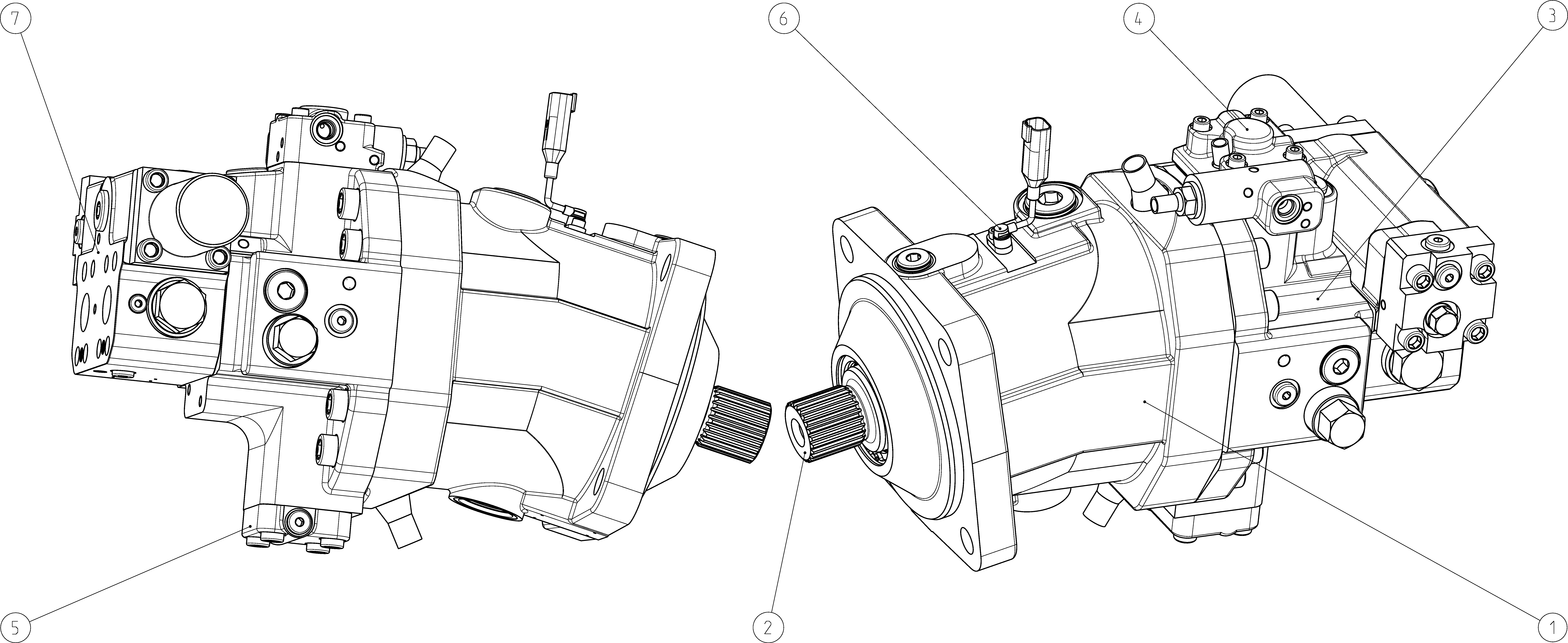 A6VM200HP5D1000XG/65XWV0S4A25WV-S — Zeichnung