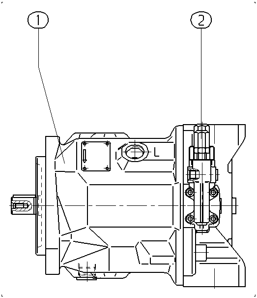 A A10V O 71 DFR /31R-PKC62N00 — Zeichnung