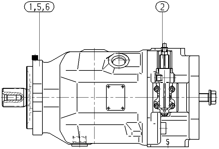 AXIAL-PISTON PUMP — Zeichnung
