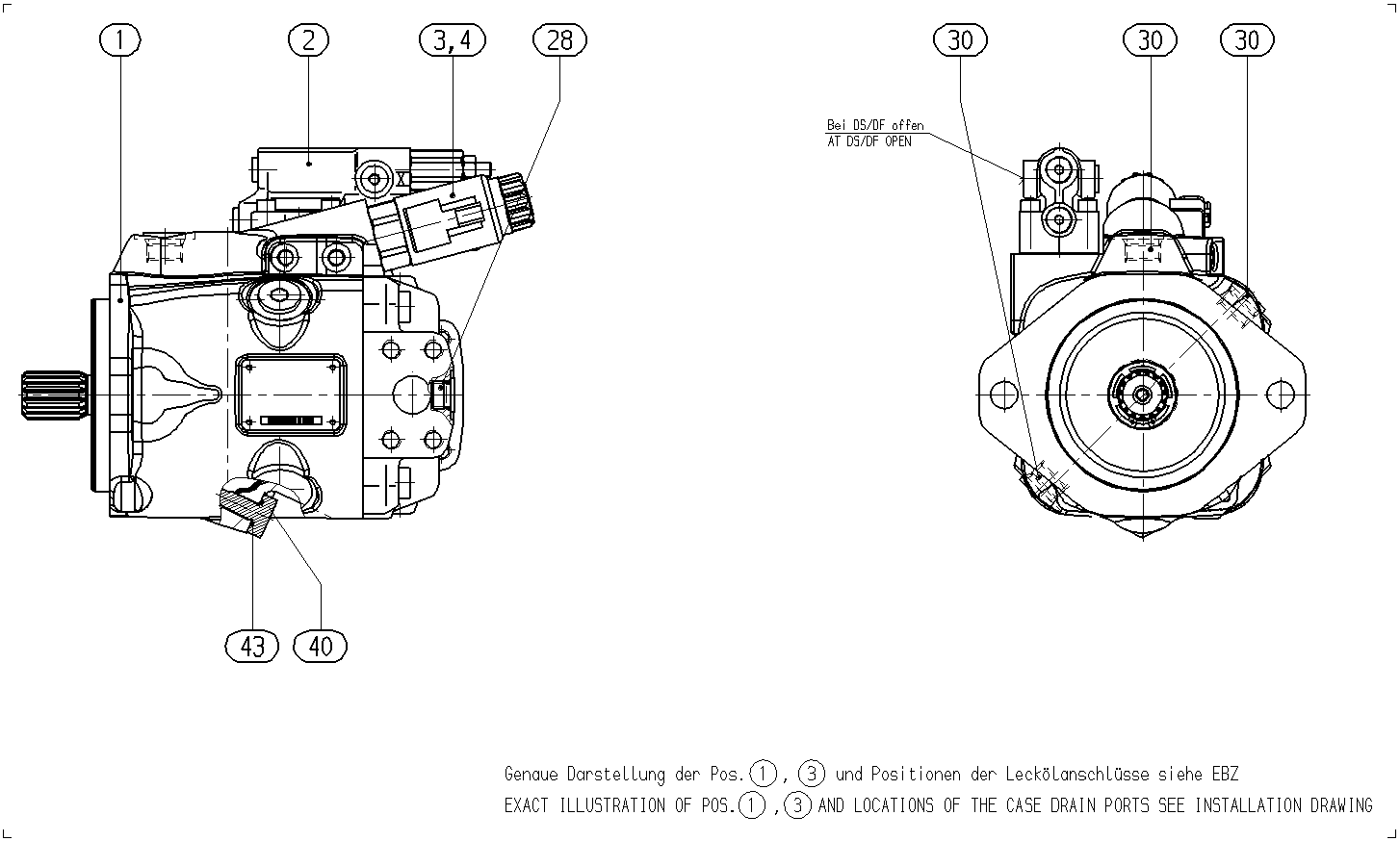 A A10V O28EP2D /53L-VSC12N00P -S2936 — Zeichnung
