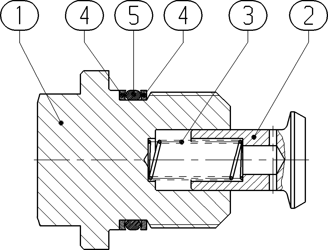 ANTI-CAVITATION CHECK VALVE — Zeichnung