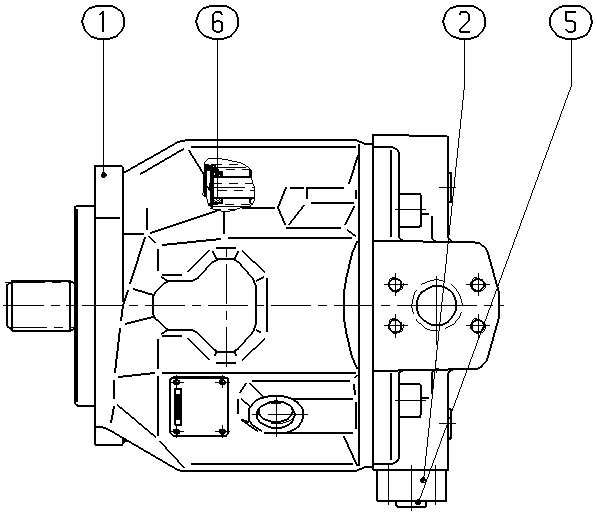 A A10V O 45 DG /31R-VSC62N00 -SO511 — Zeichnung