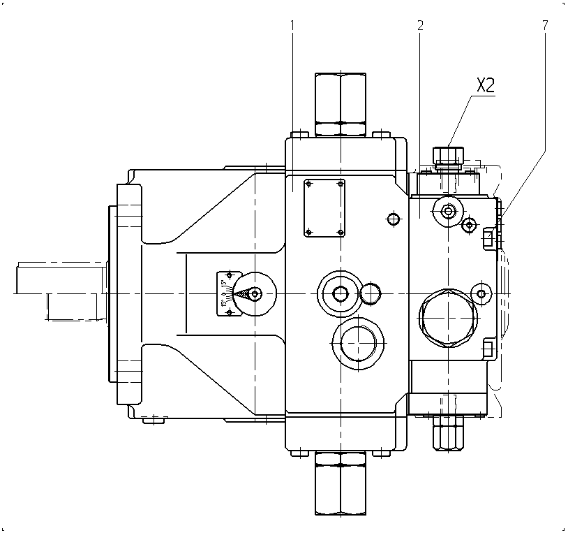 V A4VSO 71 HD /11R -V — Zeichnung