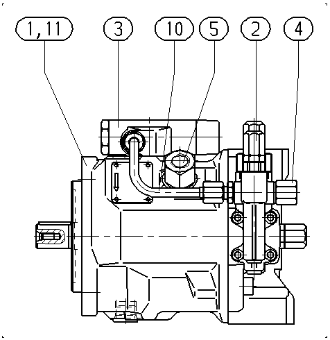 A AA10VSO 71 DFLR/31R-PKC12N00 — Zeichnung