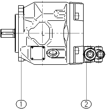 A A10VSO 45 DR /31R-VPA11N00 CSO 52 — Zeichnung