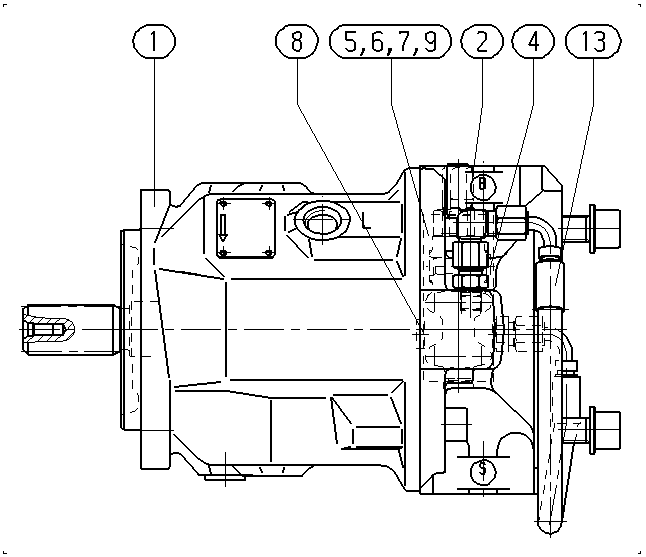 A A10V O 71 DFR1/31R-VSC12K07 -SO685 — Zeichnung