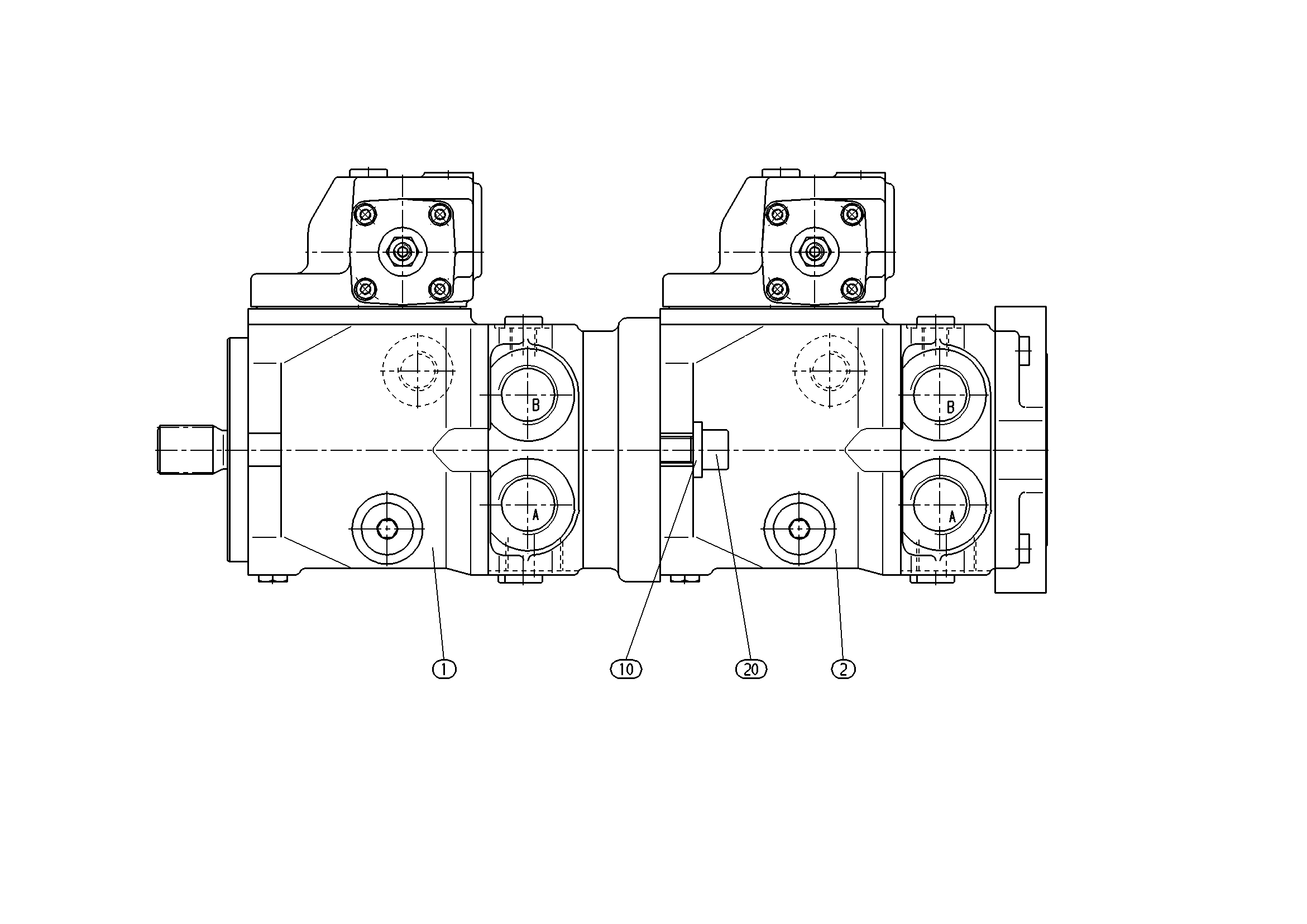 A11VG19DG+A11VG19DG — Zeichnung