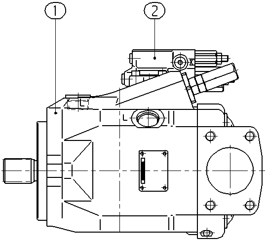 A A10V O 85 DFR1/52R-VUC62N00 -S2715 — Zeichnung
