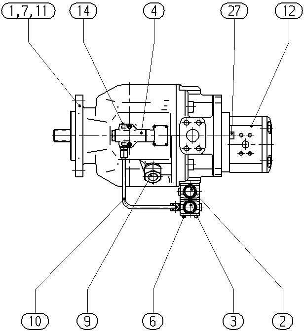 AH A10V O140 DFLR/31R-VQC12L70 -S2102 — Zeichnung