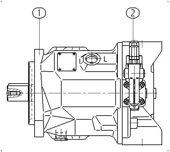 A AA10VSO 71 DR /31R-PKC92N00 -S1389 — Zeichnung