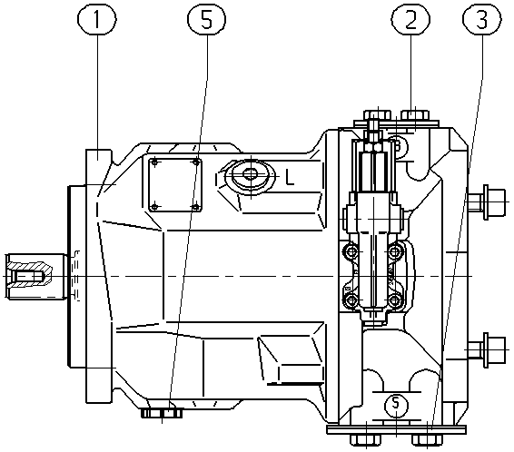 AL A10V O 74 DFR1/31R-VSC92K07 -SO413 — Zeichnung