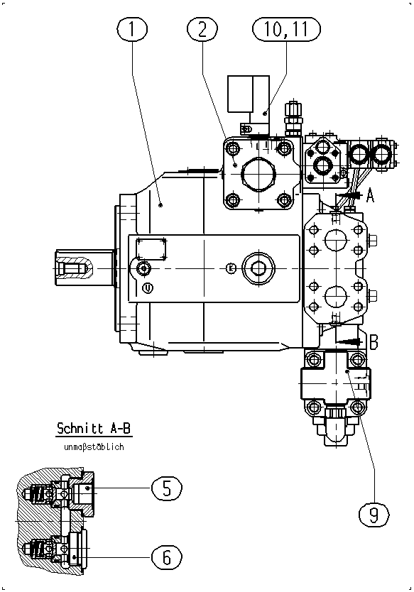 AXIAL-PISTON PUMP — Zeichnung