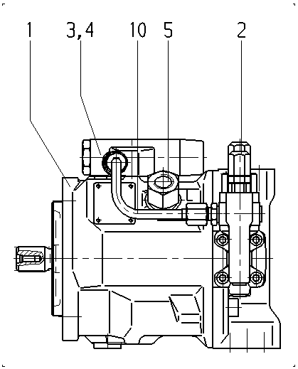 AA10VO28DFLR/31R-PSC12N00-SO258 — Zeichnung