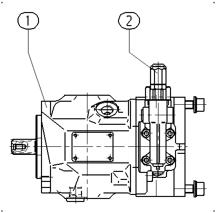 A A10VSO 18 DFR1/31R-PRA12KB2 -S1439 — Zeichnung