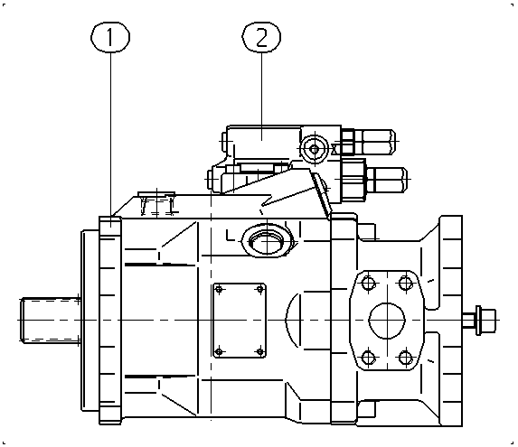 A A10V O 60 DFR /52L-PRD12K01 — Zeichnung