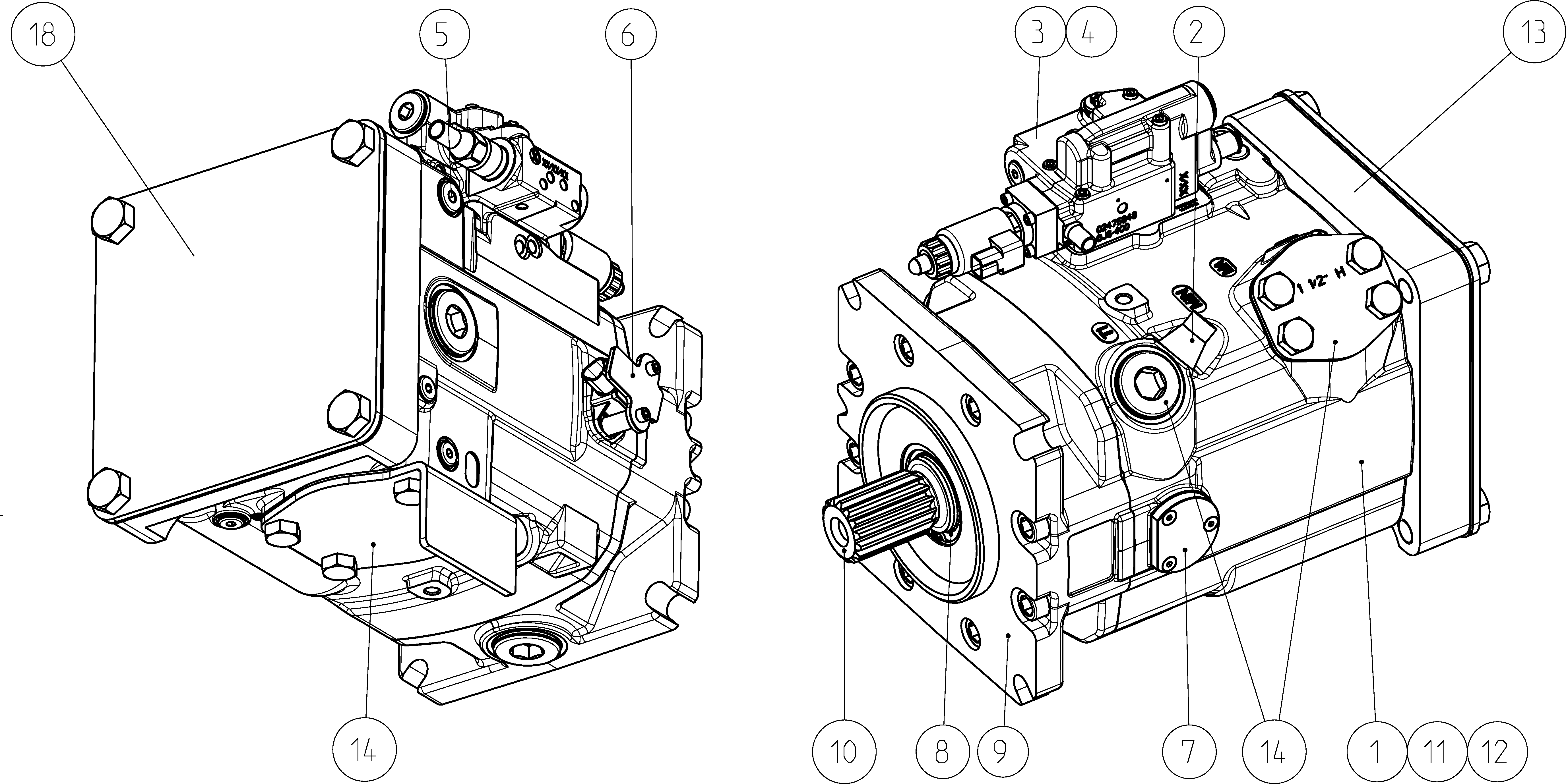 LA11VO210E4S0APB/40MRVE4T21EE4T10-SE — Zeichnung