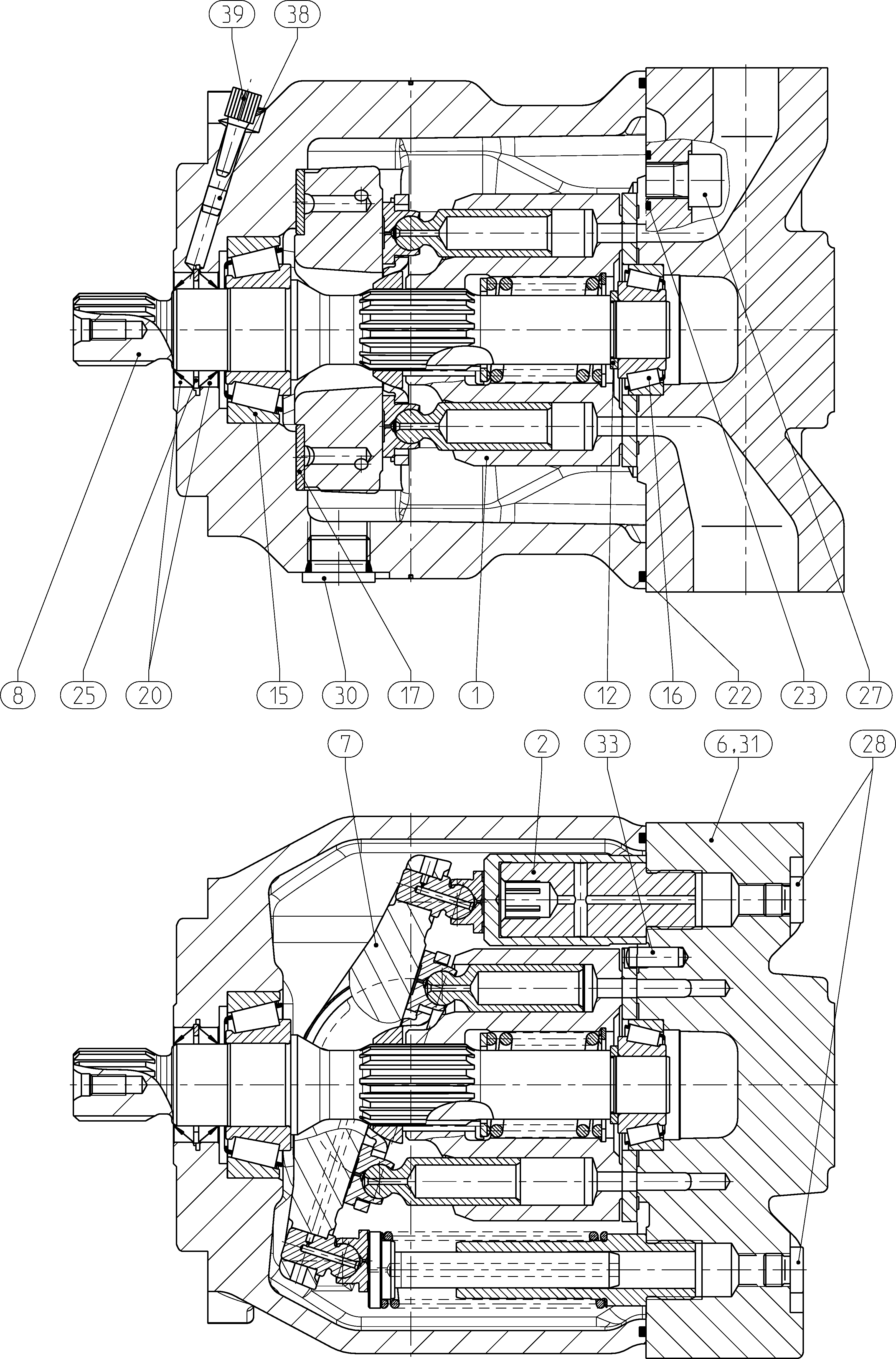 G A10V O 28 OV /31L-VSC12N00 -S3969 — Zeichnung