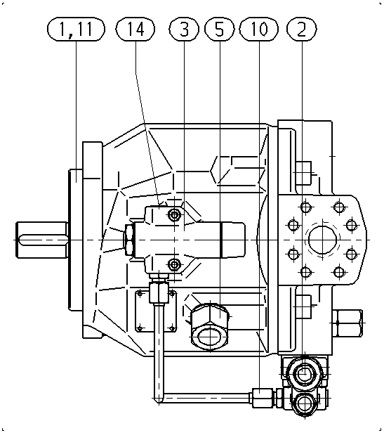 AA10VO71DFLR1/31R-PPC12N00K — Zeichnung