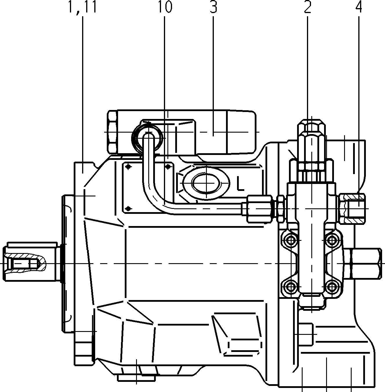 AA10VSO28DFLR/31R-PSA12N00 — Zeichnung