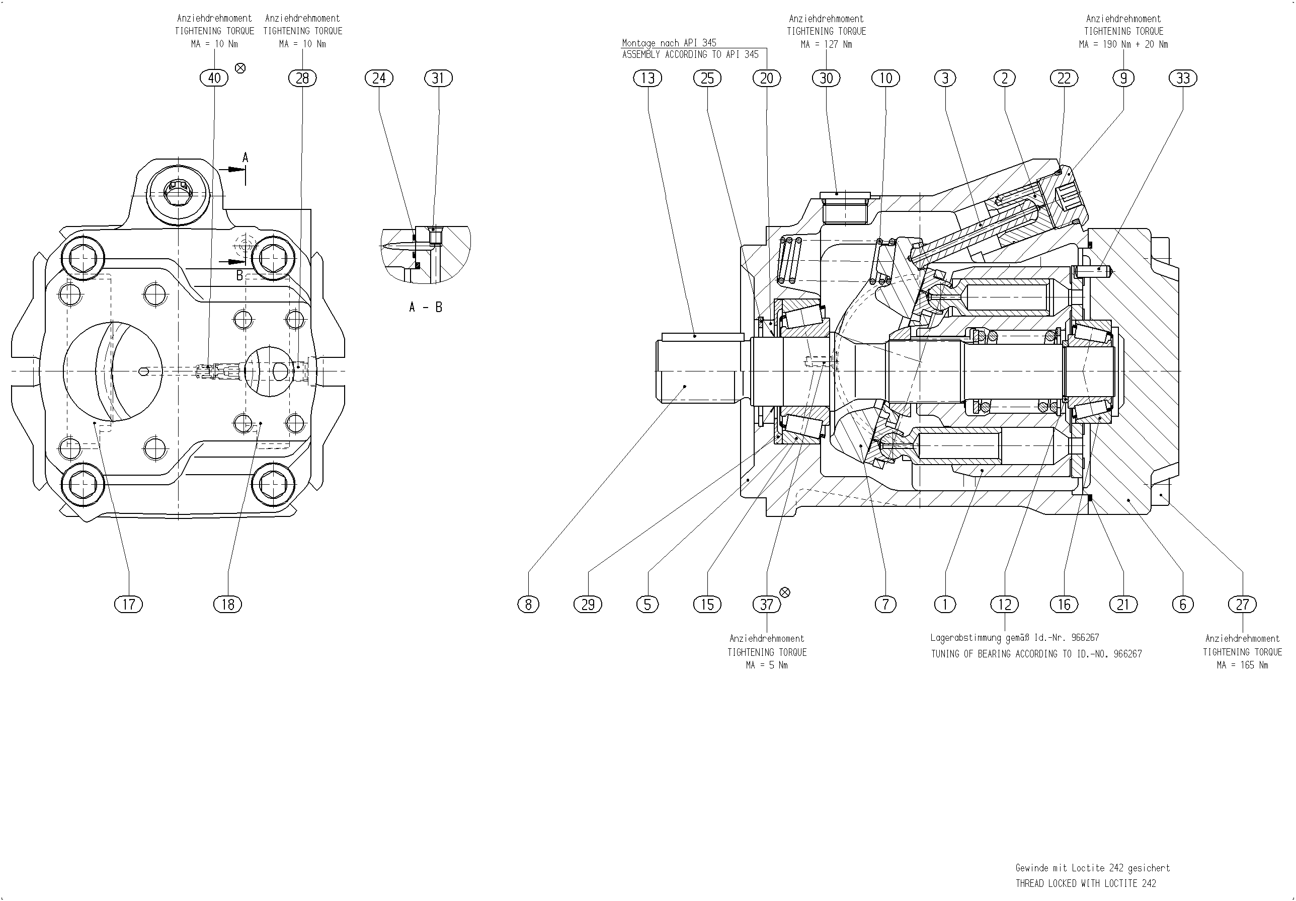G A10V O 60 OV /52W-VUC11N00 -S1158 — Zeichnung