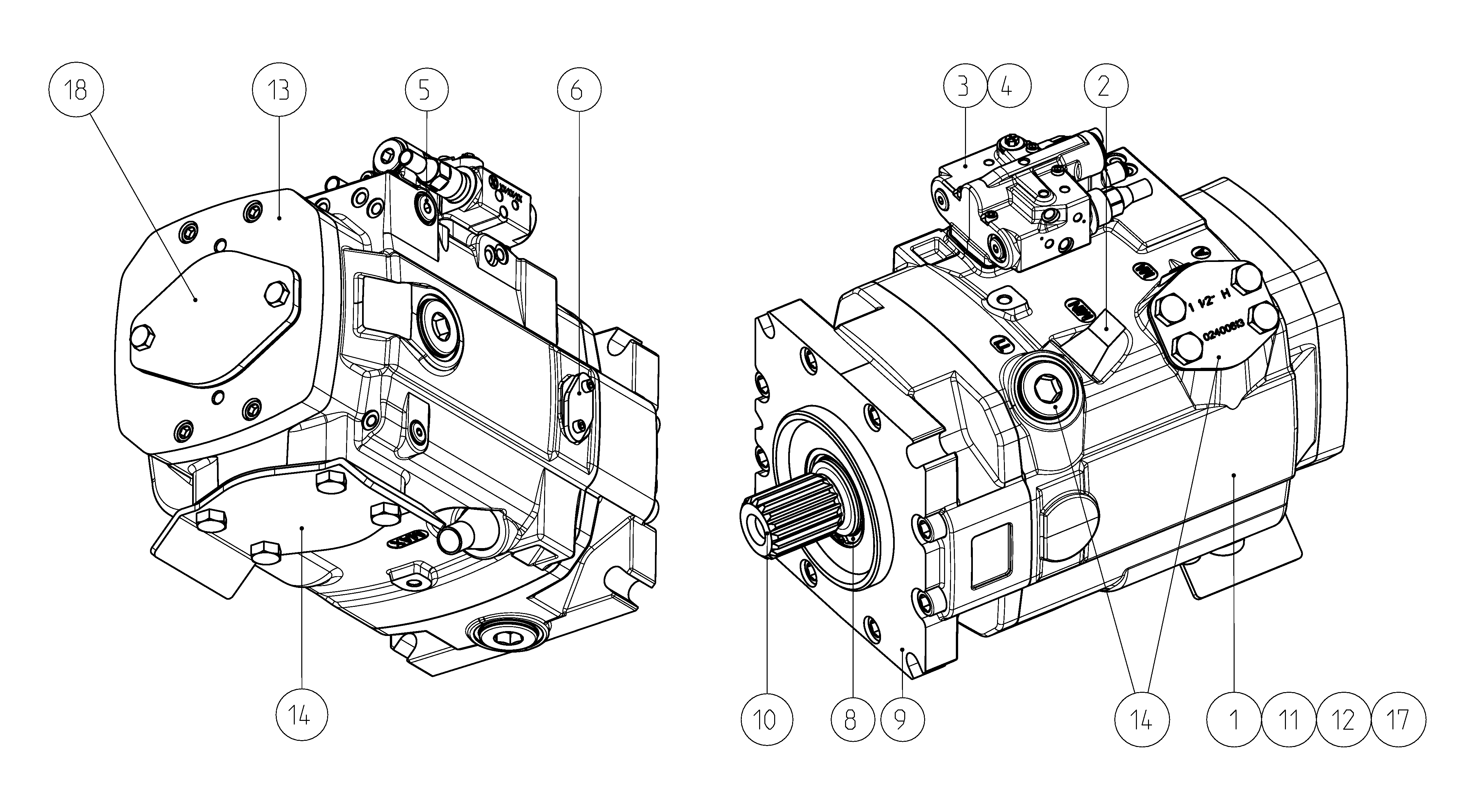 LA11VLO280DRS0A00/40MRVE4T31SB3S50-0 — Zeichnung