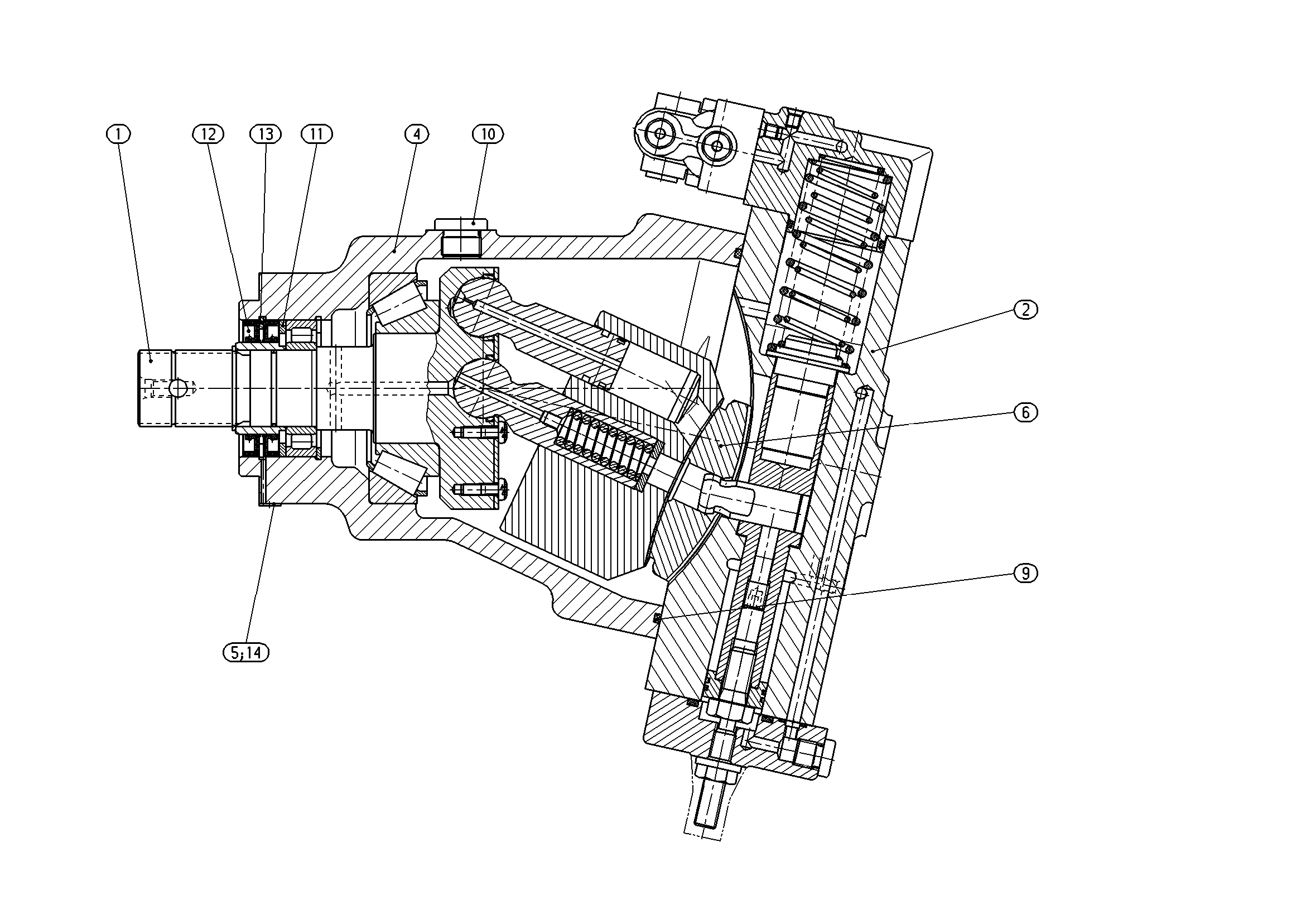 KVA7VO107DRS/63R-MEK64 — Zeichnung