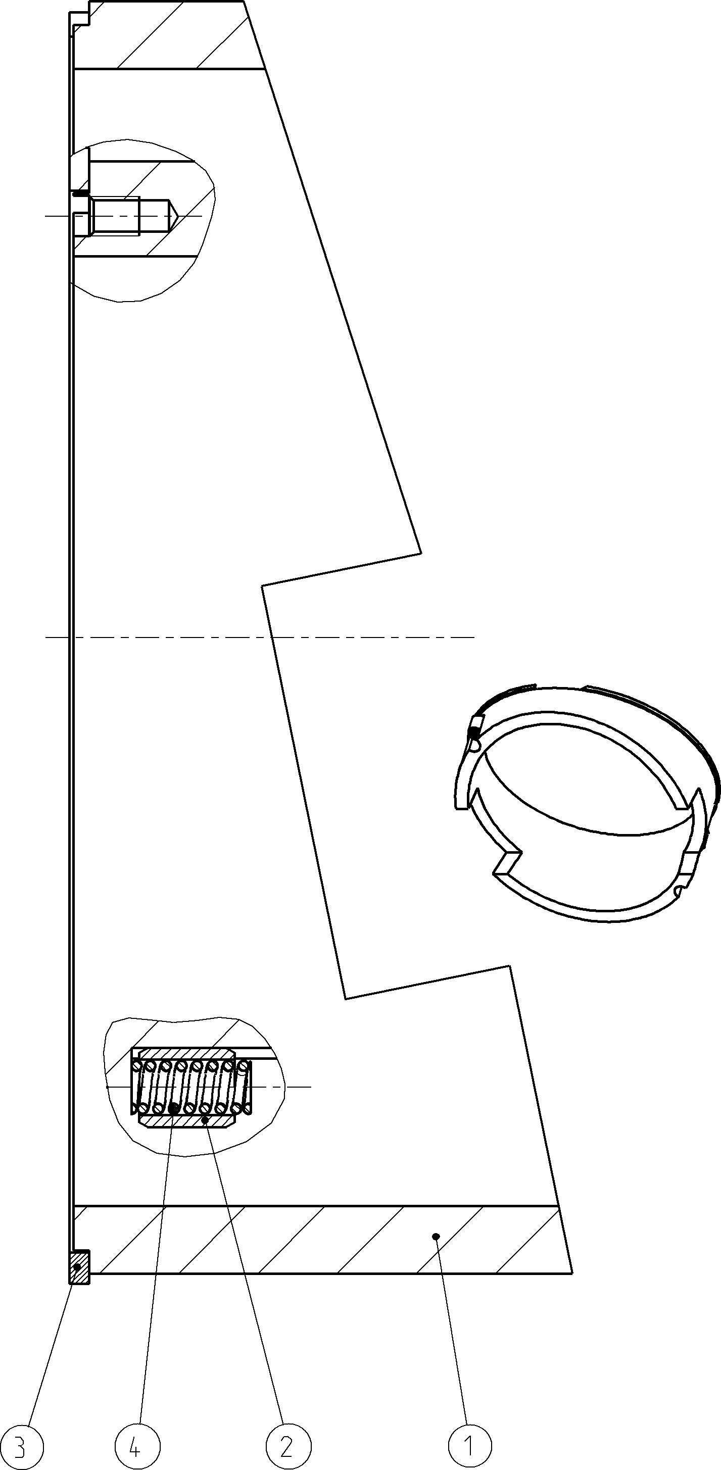 CRADLE STOP — Zeichnung
