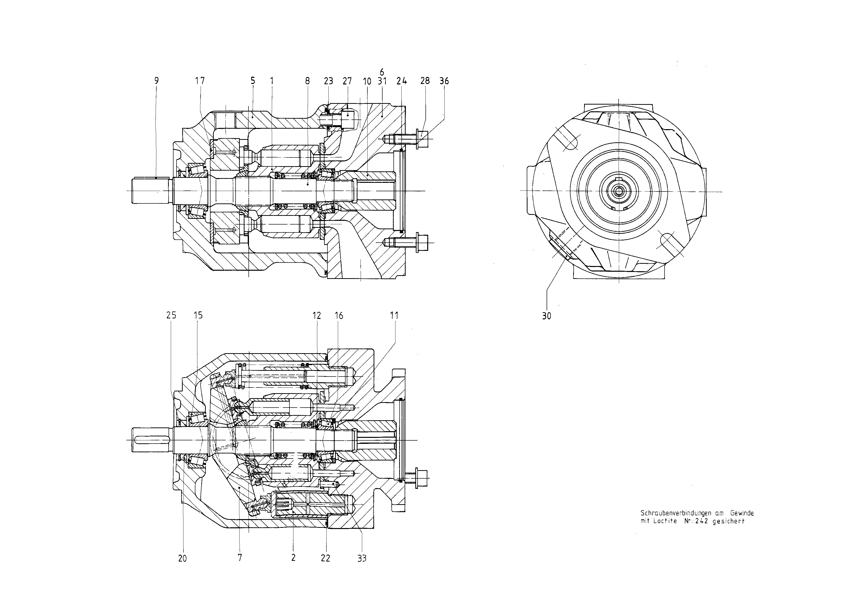 G A10VSO 45 OV /31R-PPA12K51 -SO236 — Zeichnung