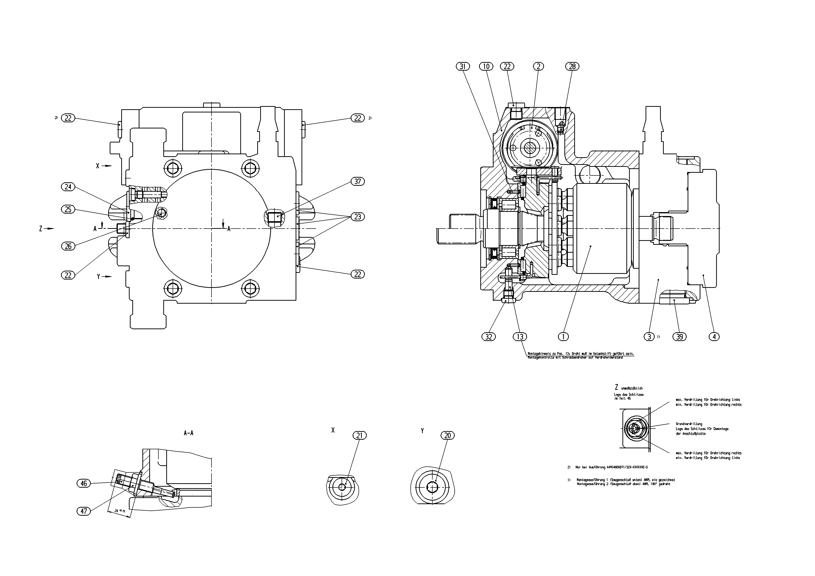 A4VG40DGDMT1/32L-NSC02K025E-S — Zeichnung