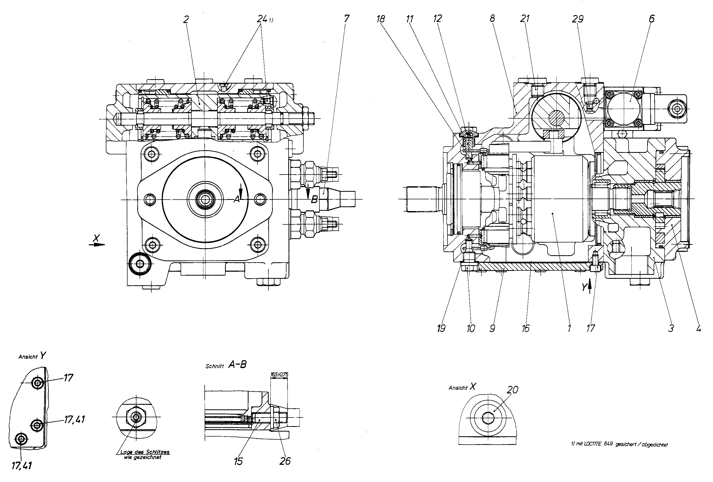 A4VG28DA16/30R-PZC10F011S — Zeichnung