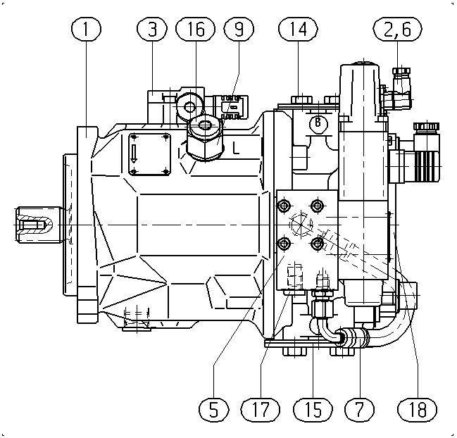 AA10VO71FE1/31R-PSC12K07-SO203 — Zeichnung