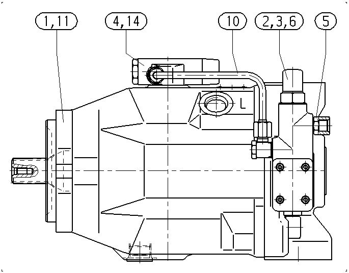 AXIAL-PISTON PUMP — Zeichnung