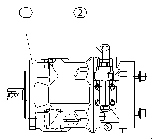 AA10VSO28DFR1/31R-PPA12KB2-S1820 — Zeichnung
