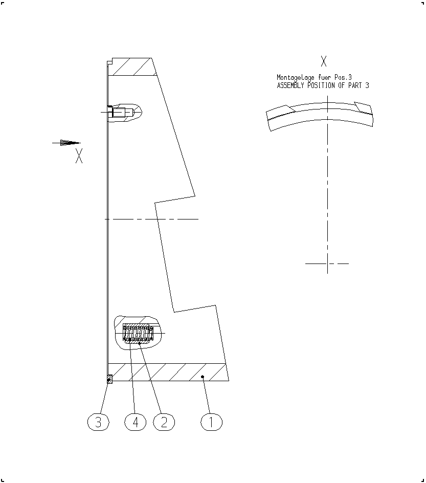 CRADLE STOP — Zeichnung