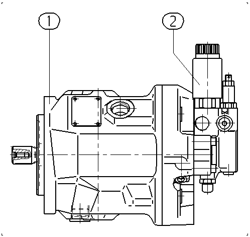 AA10VO45ED72/31R-VSC61N00H — Zeichnung