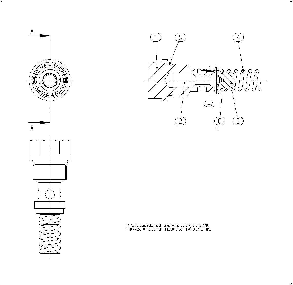 PRESSURE RELIEF VALVE — Zeichnung