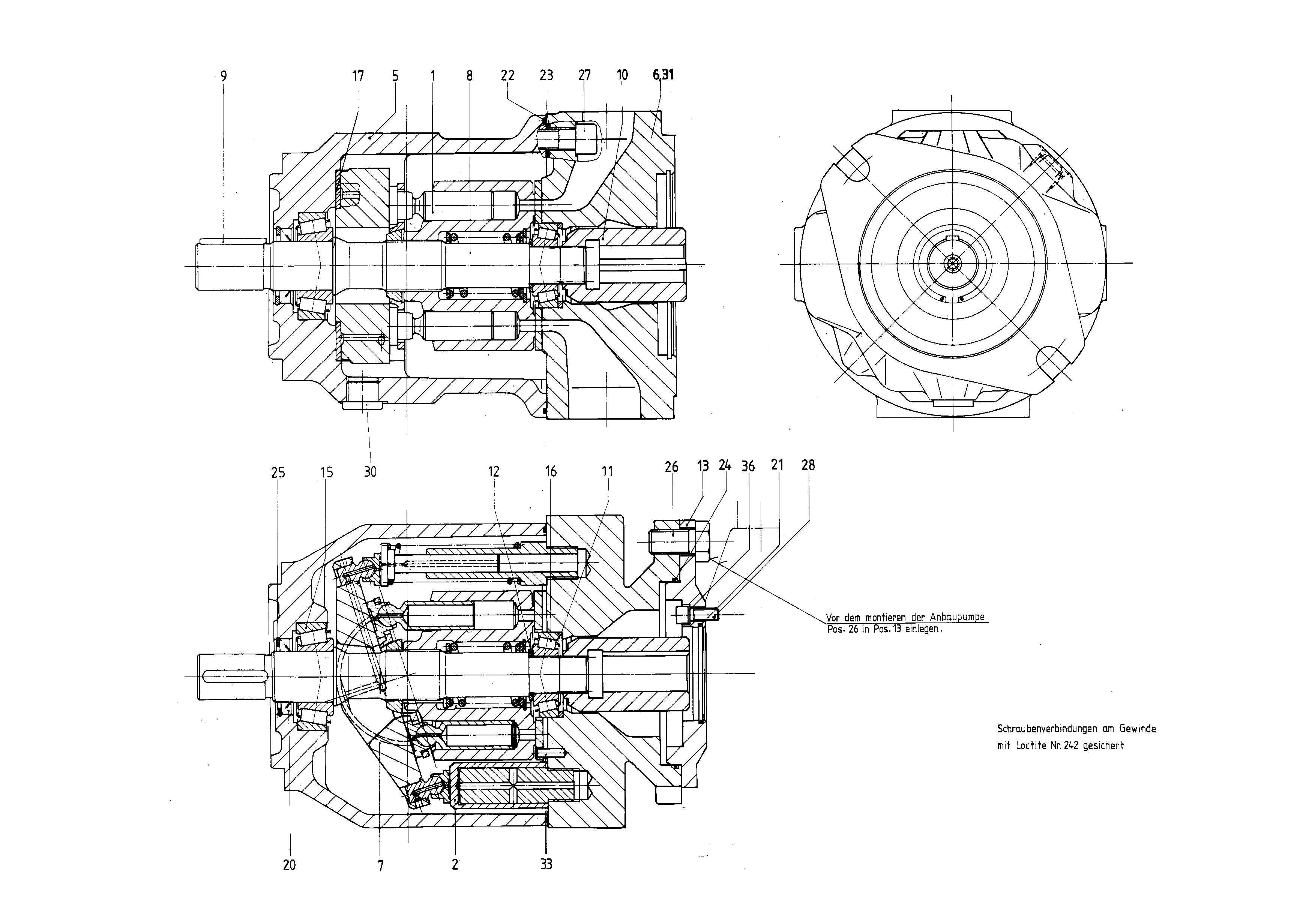 G A10VSO 71 OV /31R-VPA12K57 — Zeichnung