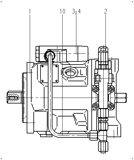 A AA10VSO 28 FHD /31R-PKC62N00 — Zeichnung
