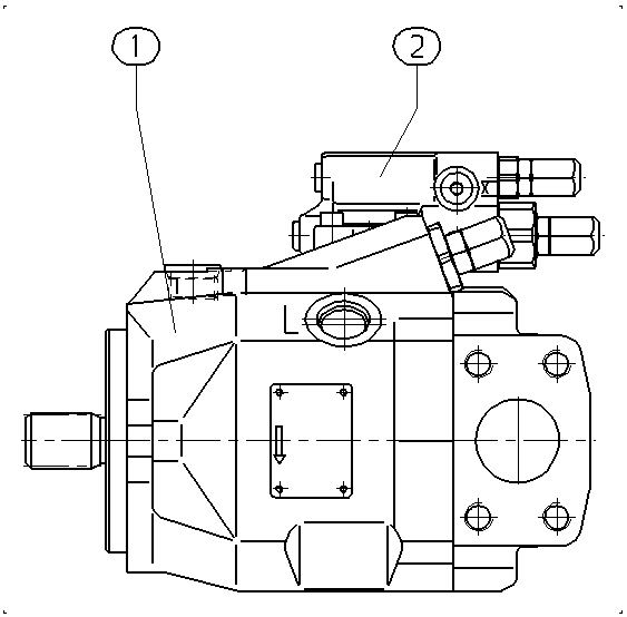 A A10V O 45 DR /52R-PSC62N00 -SO 97 — Zeichnung
