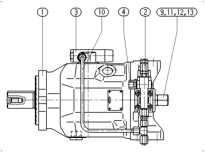 AA10VSO100FHD/31R-PPA12N00-SO780 — Zeichnung