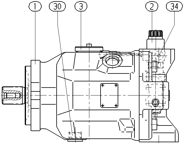 A A10V O110 ED 72/32L-VSC12N00P — Zeichnung
