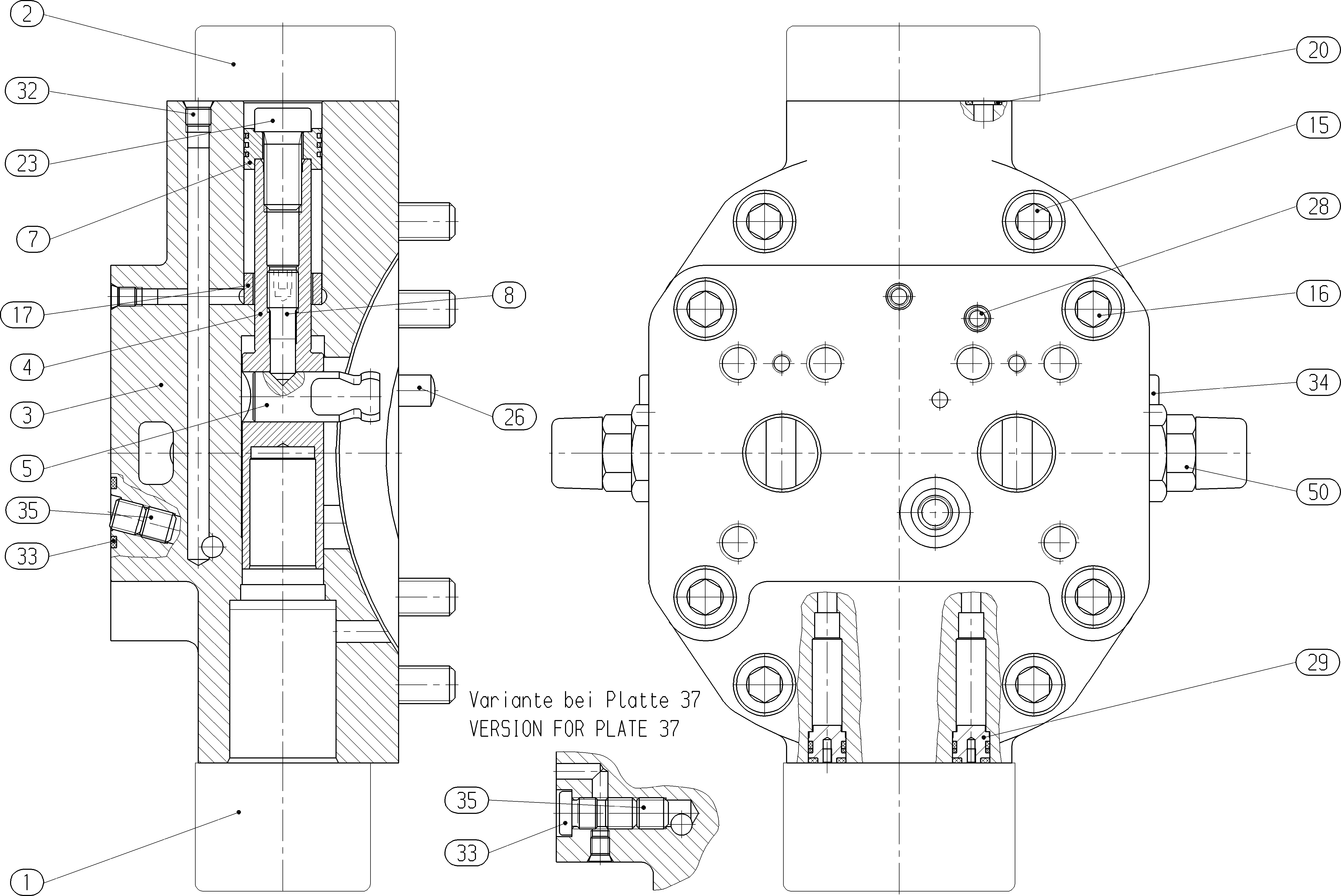 VERSTELLUNG F.A6VM120HAXT/63 44027.6065 — Zeichnung