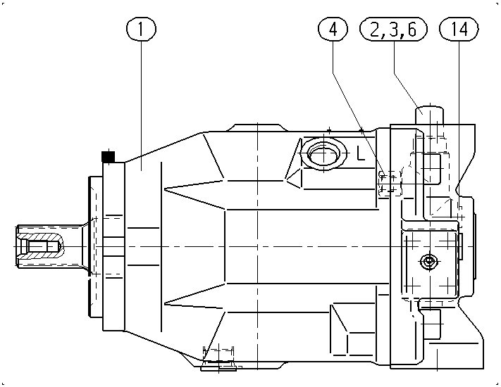 AH A10V O140 DFR1/31L-VWC94N00 -S1080 — Zeichnung